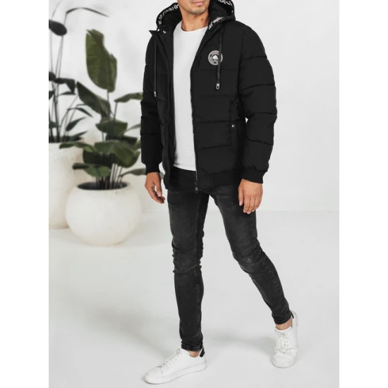 Vyriška juoda žieminė striukė Tamil Žieminės striukės