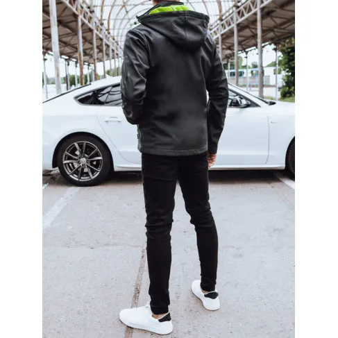 Men's dark grey hooded jacket Retro Men's Jackets and Coats