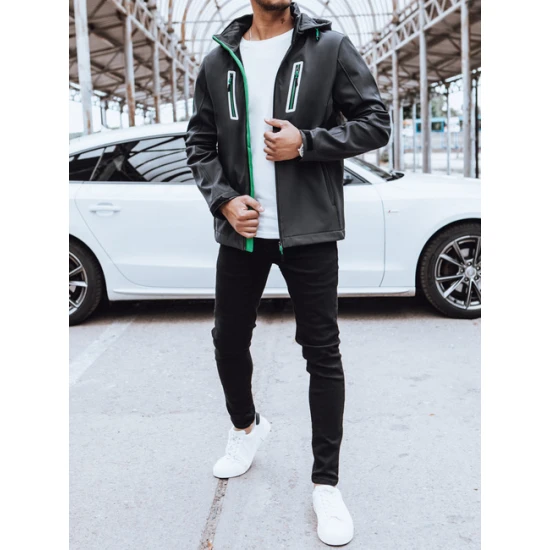 Vyriška tamsiai pilka striukė Marco Rudeninės / Pavasarinės