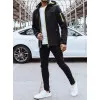 Men's black hooded jacket Retro Men's Jackets and Coats