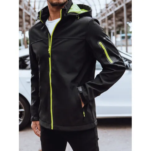Men's black hooded jacket Retro Men's Jackets and Coats