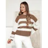Women's brown/white jumper Tango Women's sweaters