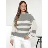 Women's grey/white jumper Tango Women's sweaters