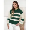 Women's green/white jumper Tango Women's sweaters