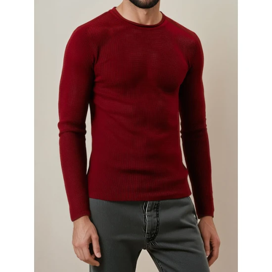 Vyriškas bordo megztins Areta Megztiniai