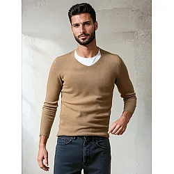 Brązowy sweter męski Sandy