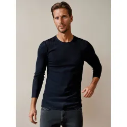 Granatowy sweter męski Areta