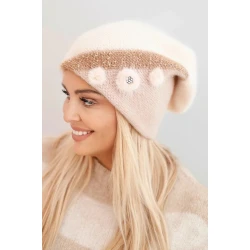 Moteriška baltos spalvos kepurė Rose
