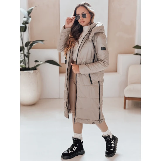 Moteriška ilga rusvos spalvos striukė Orvit Moteriškos striukės