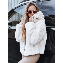 Moteriška rusva kailinė striukė su gobtuvu Aisti