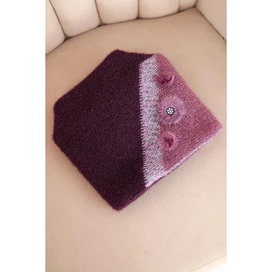 Naise violetses värvitoonis müts Rose Kindad, sallid, mütsid jne.
