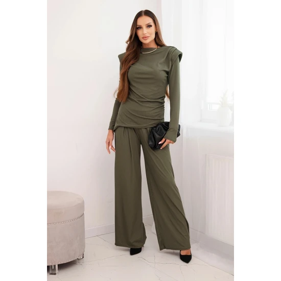 Moteriškas chaki spalvos komplektas Emit Moteriški komplektai