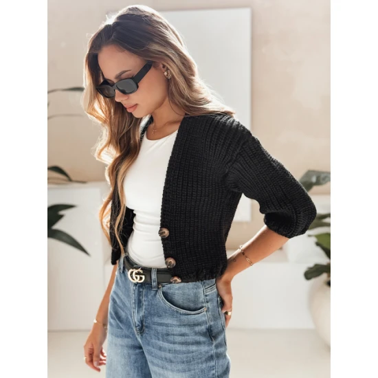 Moteriškas juodas megztinis Lorel Moteriški megztiniai