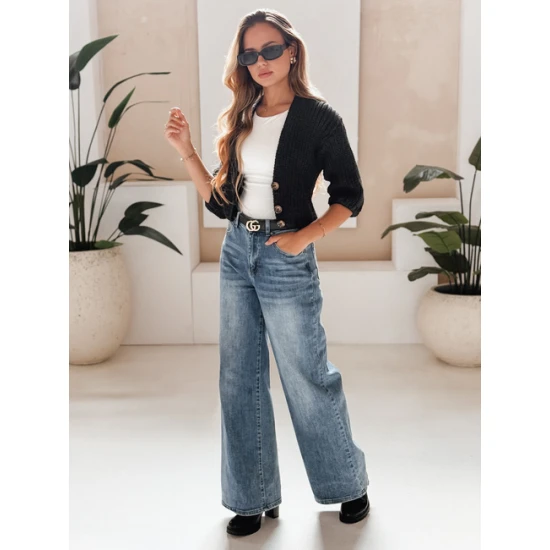 Moteriškas juodas megztinis Lorel Moteriški megztiniai