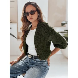 Moteriškas tamsiai žalias megztinis Lorel