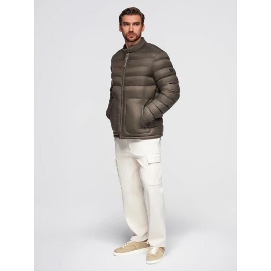 Vyriška chaki spalvos striukė Garin Odinės striukės