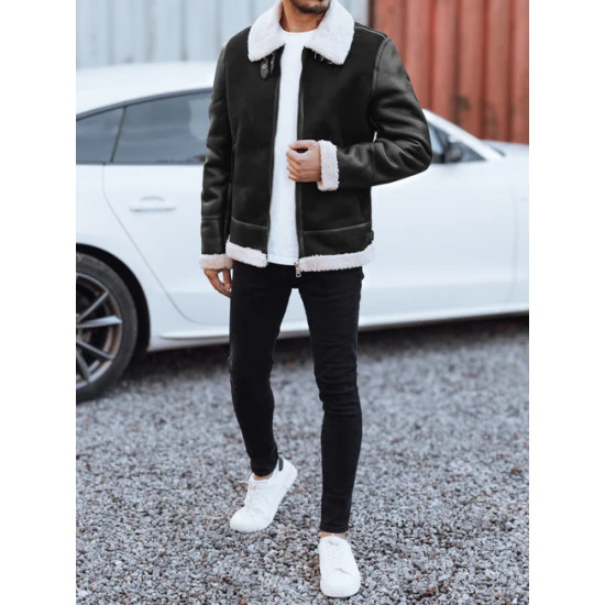 Vyriška juoda odinė striukė Mito Odinės striukės