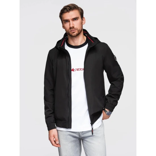 Vyriška juoda striukė Kenit Vyriškos Striukės ir Paltai