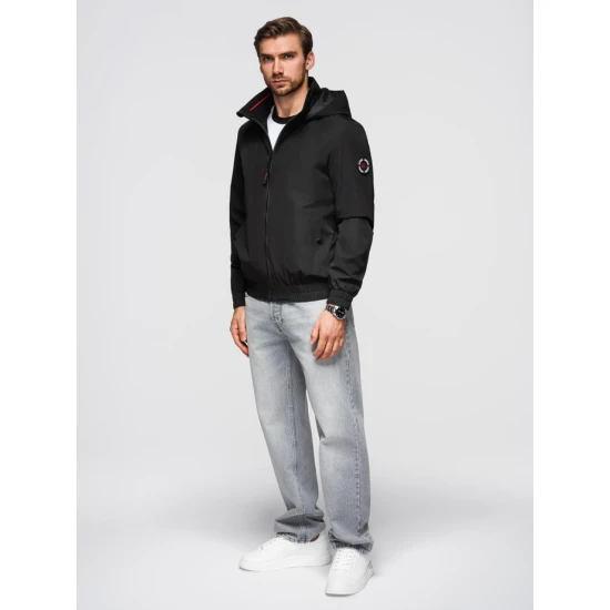 Vyriška juoda striukė Kenit Vyriškos Striukės ir Paltai