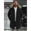 Vyriška juodos spalvos žieminė striukė Fred JS/25M9803/392
