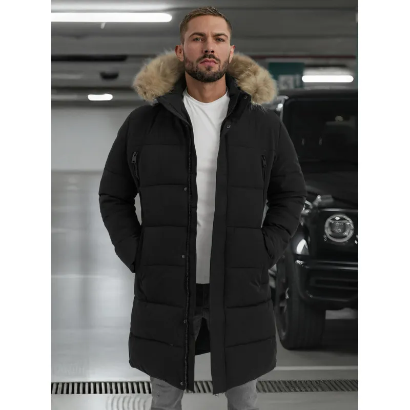 Vyriška juodos spalvos žieminė striukė Fred JS/25M9803/392