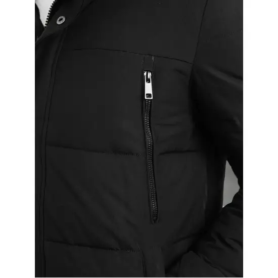 Vyriška juodos spalvos žieminė striukė Fred JS/25M9803/392
