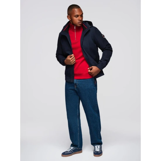 Vyriška tamsiai mėlyna striukė Kenit Vyriškos Striukės ir Paltai