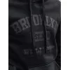 Kobaltowy męski sweter Brooklyn Bluzy z napisami
