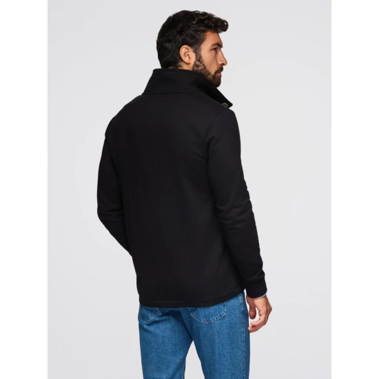 Vyriškas juodas džemperis Leo Megztiniai