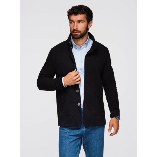 Vyriškas juodas džemperis Leo Megztiniai