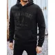 Męski czarny sweter z dekoltem w serek California. Bluzy z napisami