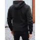 Męski czarny sweter z dekoltem w serek California. Bluzy z napisami