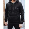 Męski czarny sweter z dekoltem Shelby Bluzy z napisami