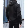 Męski czarny sweter z dekoltem Shelby Bluzy z napisami