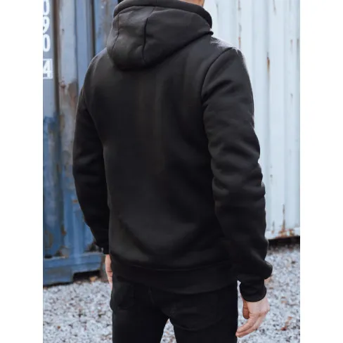 Męski czarny sweter z dekoltem Shelby Bluzy z napisami