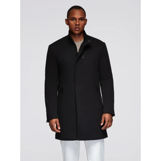 Vyriškas juodas paltas Alpi Paltai