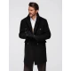 Vyriškas juodas paltas Elegant Paltai