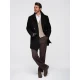 Vyriškas juodas paltas Elegant Paltai