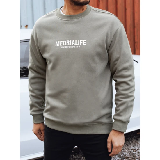 Vyriškas pilkas džemperis Medrialife Džemperiai be gobtuvo