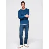 Granatowy sweter męski Ombre Swetry bez kaptura