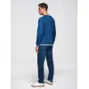 Granatowy sweter męski Ombre Swetry bez kaptura