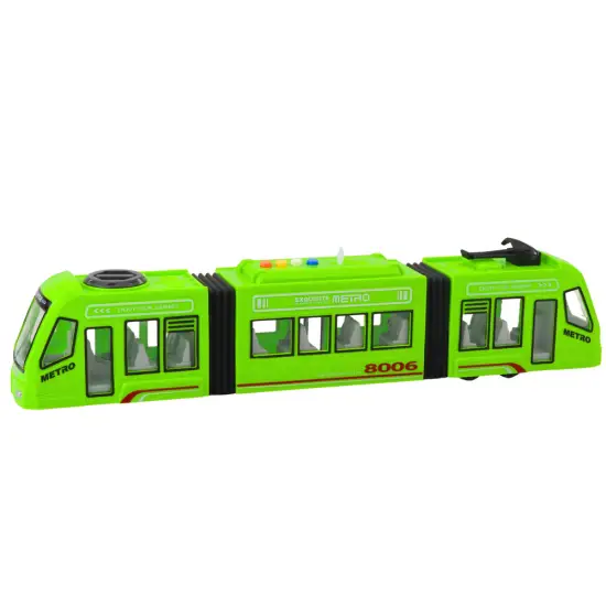 Žalias miesto metro su šviesos ir garso efektais Autobusai