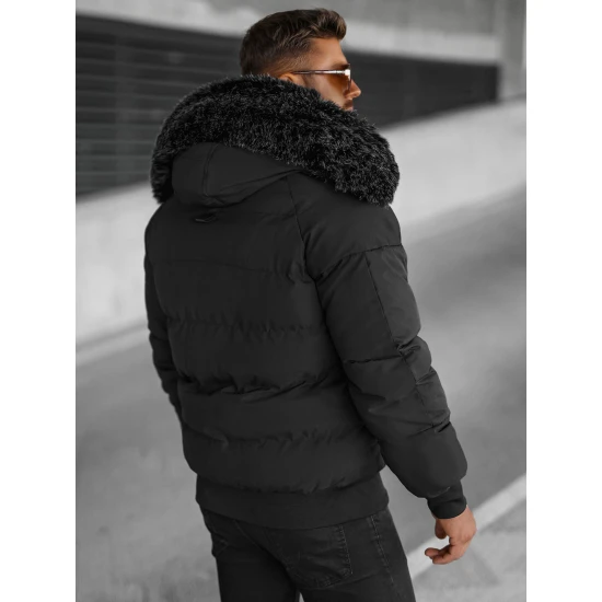 Žieminė juoda vyriška striukė Vitor O/M798Z