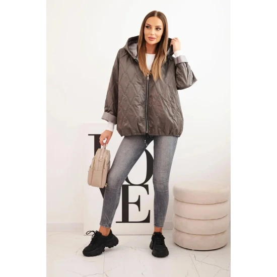 Moteriška šviesiai rudos spalvos strtiukė Evelin Moteriškos striukės