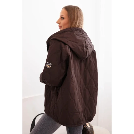 Moteriška tamsiai rudos spalvos strtiukė Evelin Moteriškos striukės