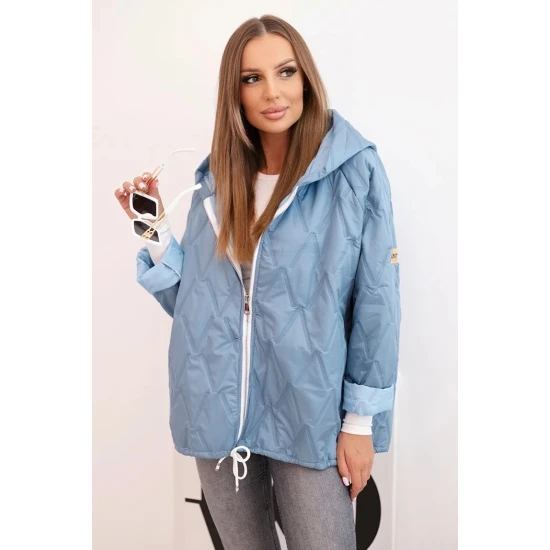 Moteriška šviesiai mėlynos spalvos strtiukė Evelin Moteriškos striukės