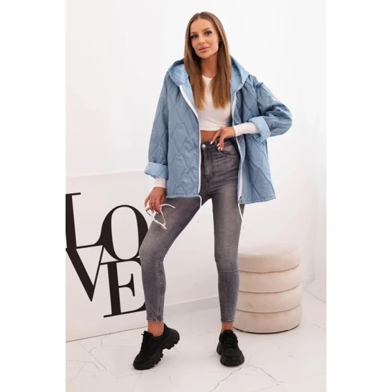 Moteriška šviesiai mėlynos spalvos strtiukė Evelin Moteriškos striukės