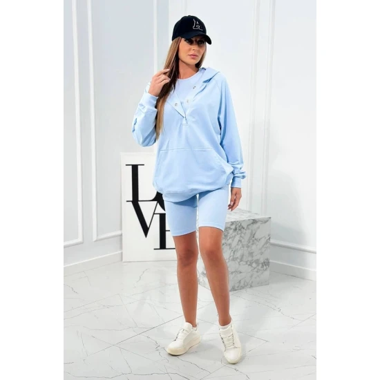 Moteriškas mėlynas 3 dalių komplektas Kimi Moteriški komplektai