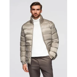 Vyriška dygsniuota pilka striukė Wudi