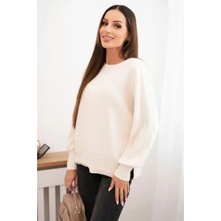 Moteriškas rusvos spalvos megztinis Biank